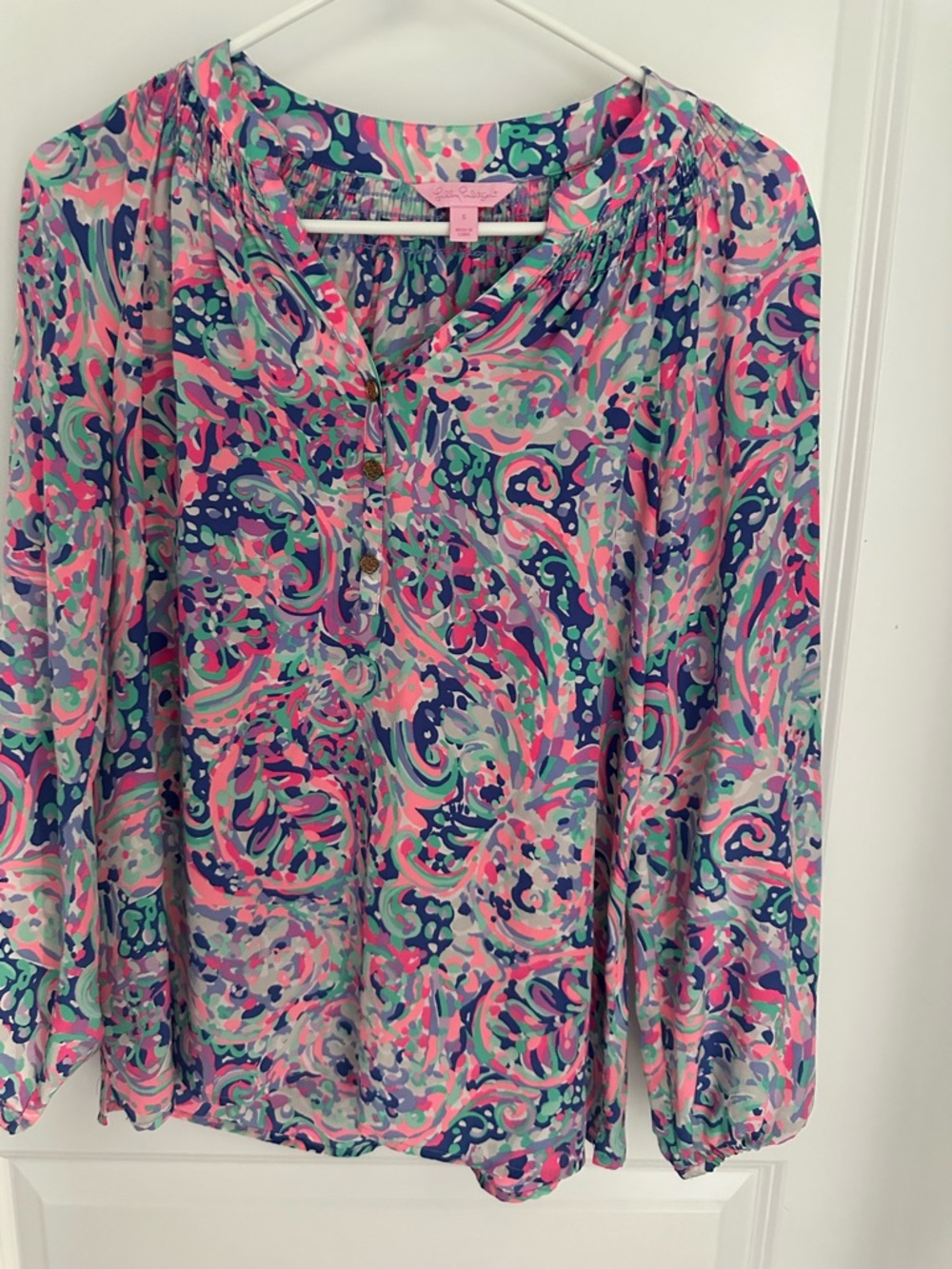 Lilly Pulitzer Elsa Silk Blouse Women's Multicolor